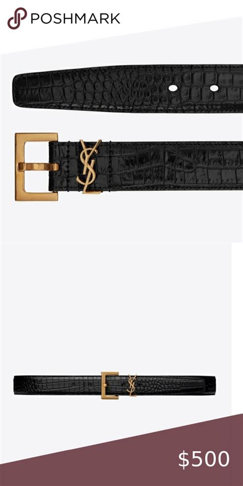 ronaldo ysl belt|YSL crocodile belt.